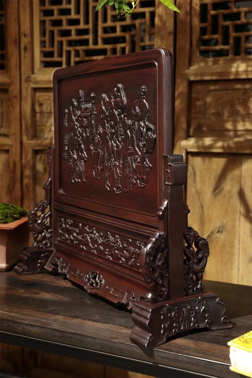 斗茶图°精座&简座酸枝插屏 商品图1