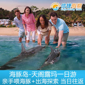 布里斯班天阁露玛 海豚岛亲手喂海豚+出海探索一日游
