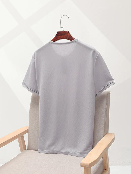 安莉芳旗下IVU男士圆领套头短袖冰丝睡衣夏季薄款家居上装UL00129 商品图1