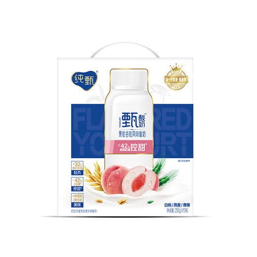 【自营】蒙牛 纯甄 酸奶白桃燕麦青稞口味 200g×10瓶 商品图0