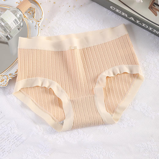 【花边女内裤】花边少女精梳内裤女士中腰舒适全棉中腰裆三角裤白边 商品图7