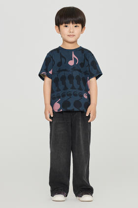 jnby   23年秋款手绘图案短袖T恤 1N8111640