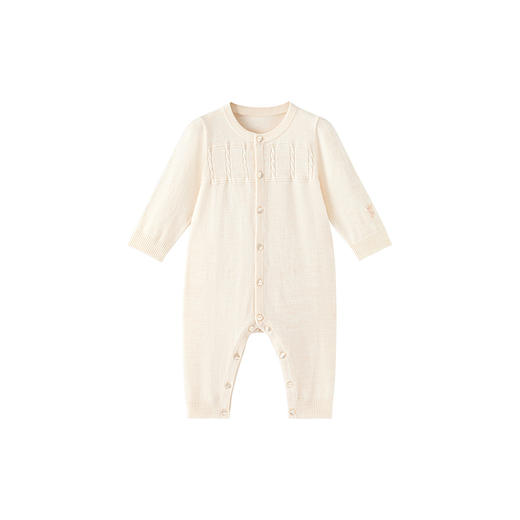 【商场同款】英氏婴儿连体衣男宝女宝保暖羊毛哈衣秋冬新款 商品图4