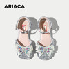 ARIACA艾芮苏儿童公主鞋银色小高跟女童水晶鞋 商品缩略图1