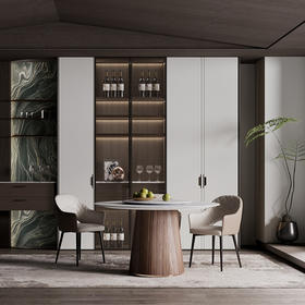 【意向金】顾家家居整装 定制一体化整家 全屋定制 境系·墨韵系列定制柜