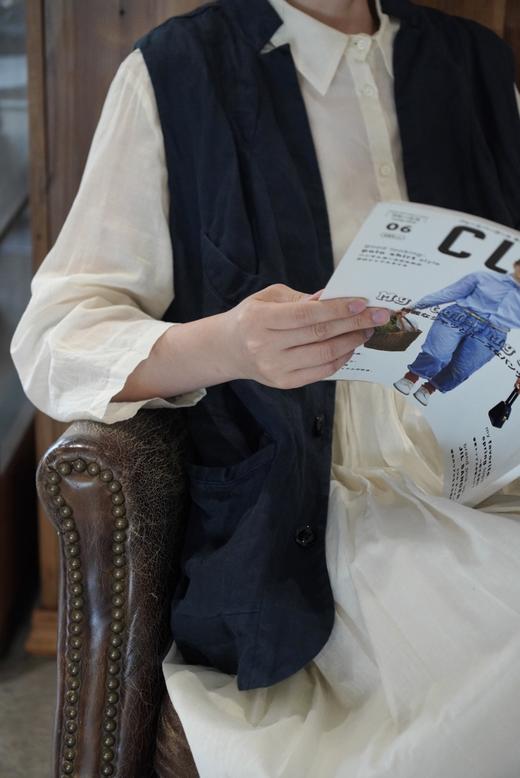 elsa esturgie 衬衫皱褶连衣裙（米白色） 商品图6