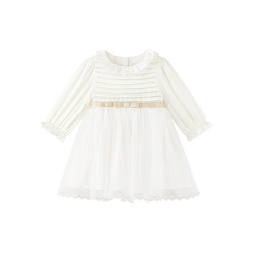 【高定系列】英氏女童连衣裙秋装桑蚕丝公主裙小礼裙 商品图4