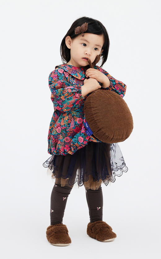 jnby  23年秋款  圆领印花中袖连衣裙  YN7G11520 商品图3