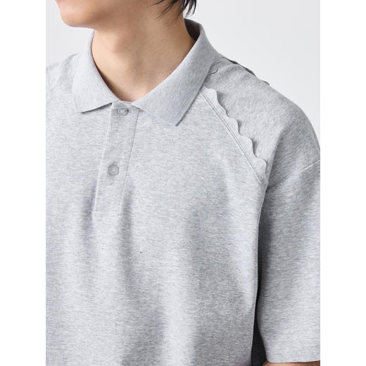 墨麦客创意波浪设计polo衫男2023夏季新款210g翻领男士短袖t恤71112 商品图2