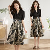 修身时尚，女花裙A字版型夏装撞色拼接显瘦韩版连衣裙HR-QY23525-1 商品缩略图3
