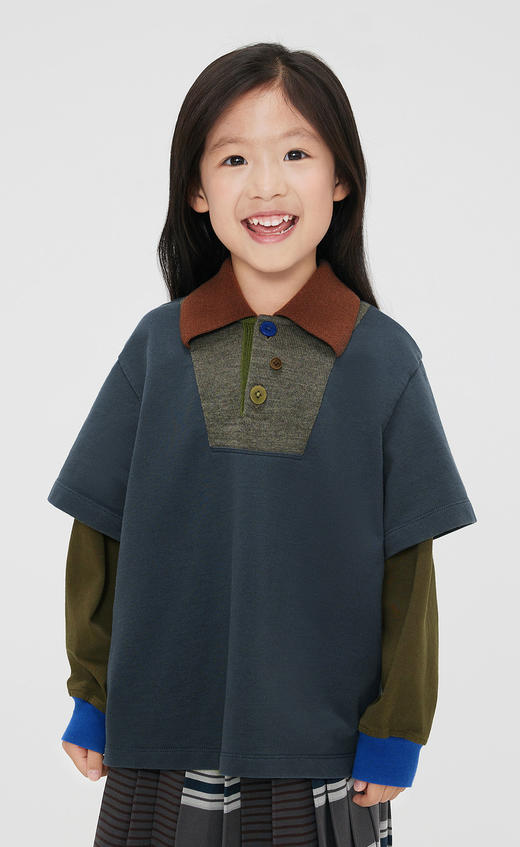 jnby  23年秋款   假俩件长袖polo 衫   1N8110660 商品图6