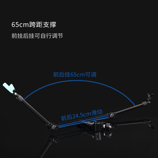 空钩悟道筏钓支架 筏竿钓椅专用鱼竿支架便携式矶竿滑钓炮台配件 商品图2