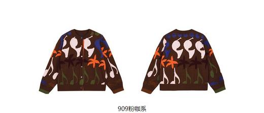 jnby  23年秋款  印花短款开襟针织衫 1N8312020 商品图11