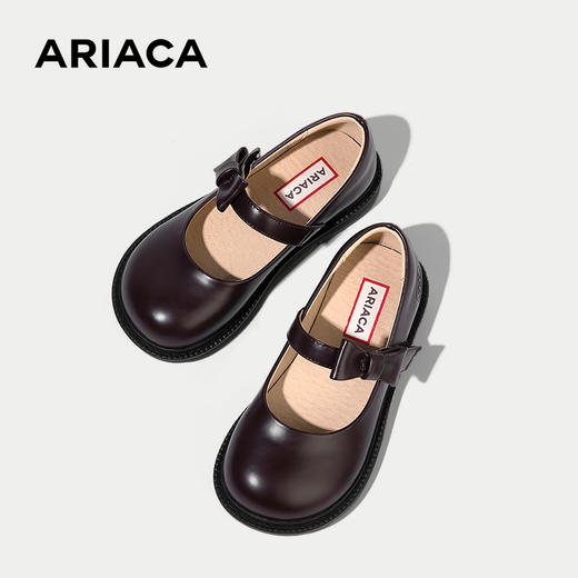 ARIACA艾芮苏女童黑色皮鞋软底儿童单鞋 商品图4