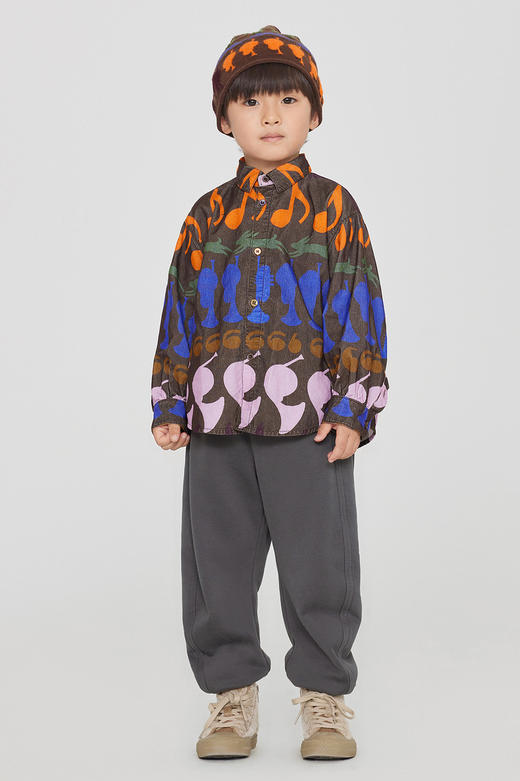 jnby  23年秋款 印花长袖翻领衬衣 1N8211730 商品图0