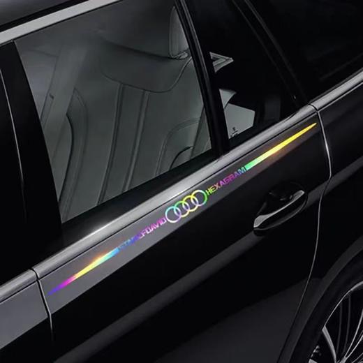 汽车六芒星镭射七彩强反光车贴纸个性创意车身玻璃炫彩贴随意贴 商品图4