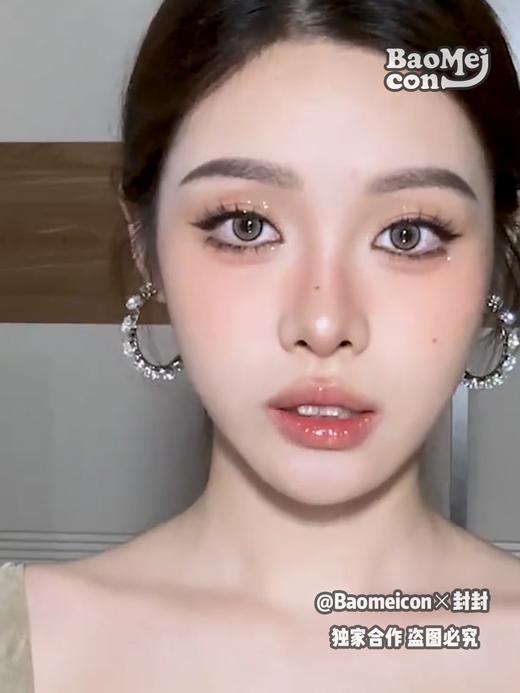BAOMEICON·年抛  芭比棕褐 14.2 <封封同款>  百搭显贵！！充满水光感的芭比混血电眼！！韩产0-800度<一副两片> 商品图2