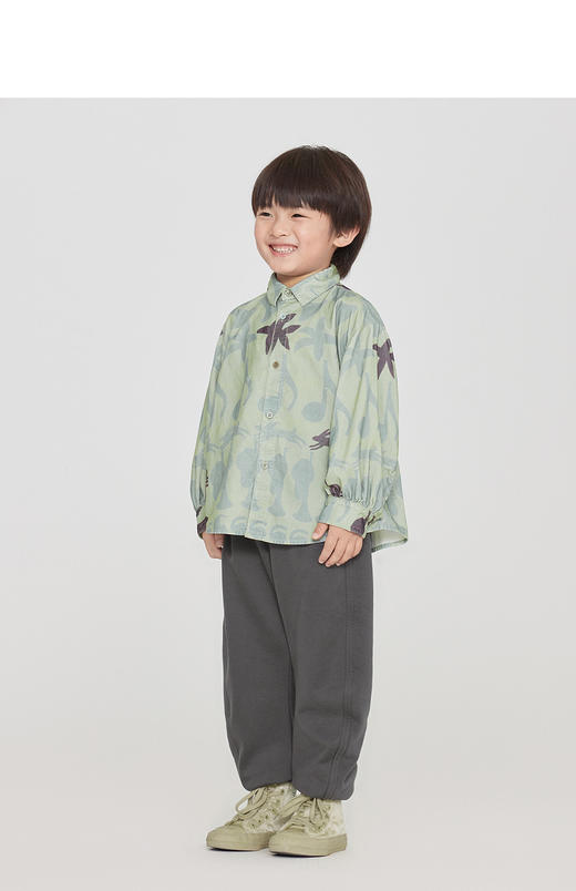 jnby  23年秋款 印花长袖翻领衬衣 1N8211730 商品图4