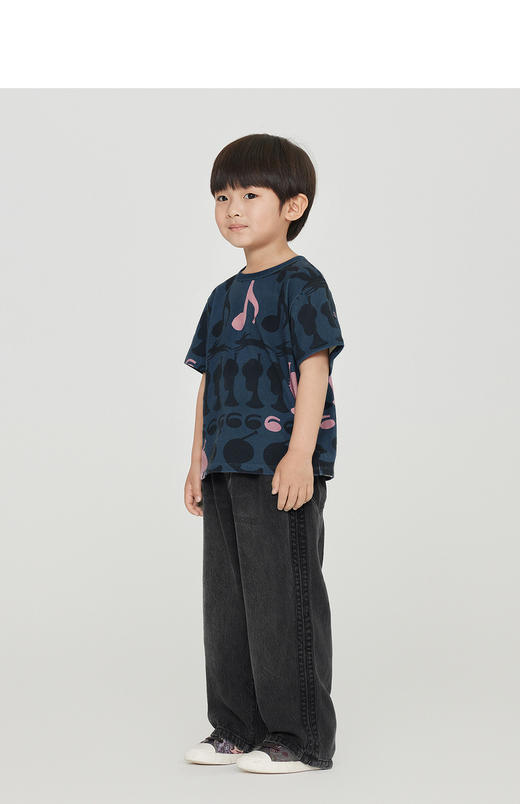 jnby   23年秋款手绘图案短袖T恤 1N8111640 商品图5