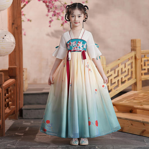 女童唐装儿童襦裙夏装古装裙XWN-n2207 商品图2