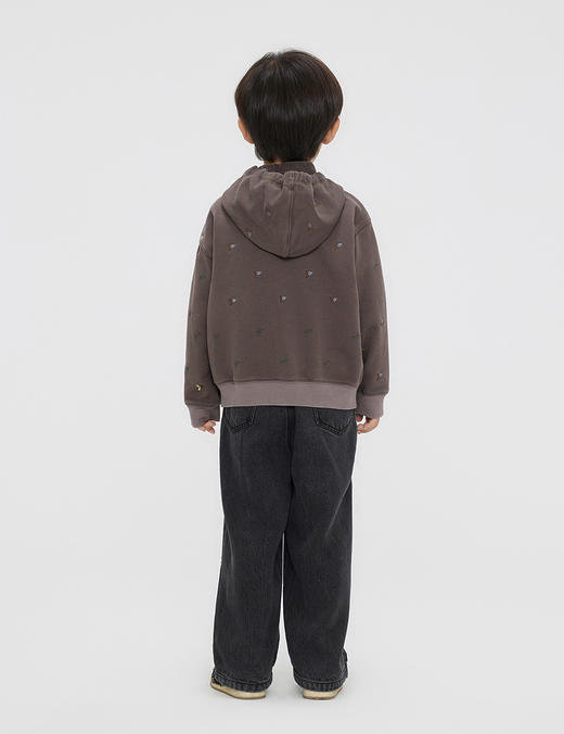 jnby   23年秋款  百搭开襟连帽卫衣  1N8411870 商品图5