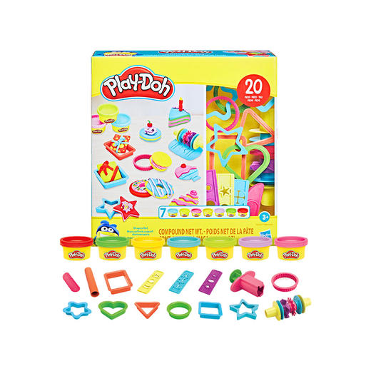 孩之宝Hasbro 培乐多快乐主题彩泥工具组-形状HASCF81625C00 商品图0