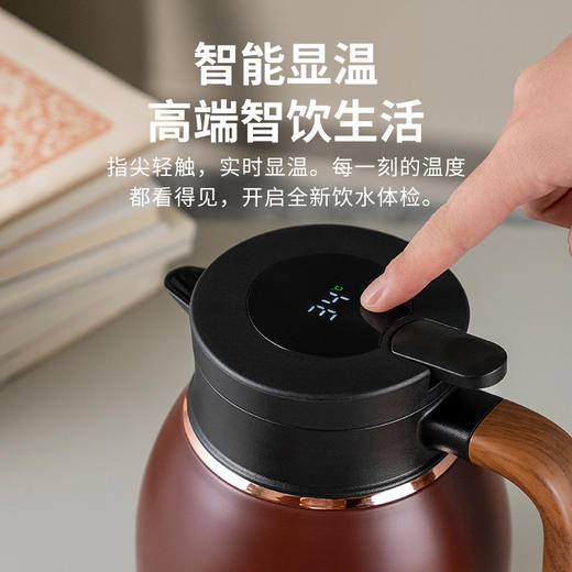 雅集茶具小胖福焖茶壶1100ml（咖啡色） 商品图4