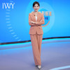 IWY/一粒扣橘色主持人西装外套女时尚气质西服套装阔腿裤两件套213118C1+p6 商品缩略图2
