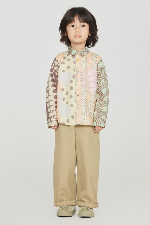 jnby  23年秋款  音符印花长袖翻领衬衣  1N8213320 商品图0