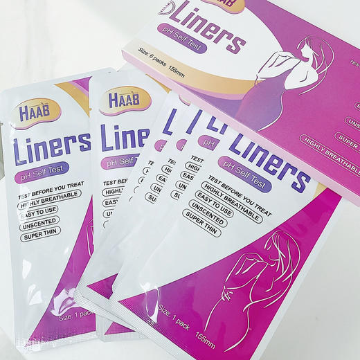 临期清！日期26.2月！澳洲Haab自检护垫检测ph测试妇科私处自查6片装女性异味自测专用 商品图1