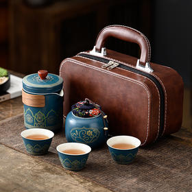 古韵旅行茶具5件套 | 高级简约风格，古韵淡雅，又兼具实用方便快捷
