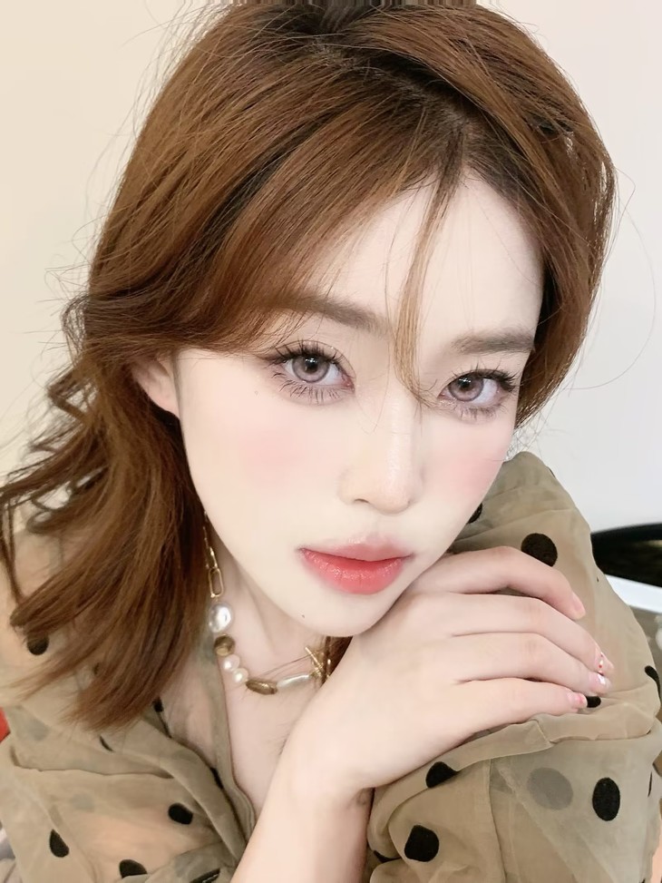 MIMIPARK美瞳 半年抛隐形眼镜 巴斯克玫瑰 14.2mm 1副/2片 左右度数可不同-VVCON美瞳商城27
