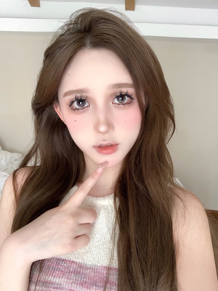 MIMIPARK美瞳 半年抛隐形眼镜 巴斯克玫瑰 14.2mm 1副/2片 左右度数可不同-VVCON美瞳商城11