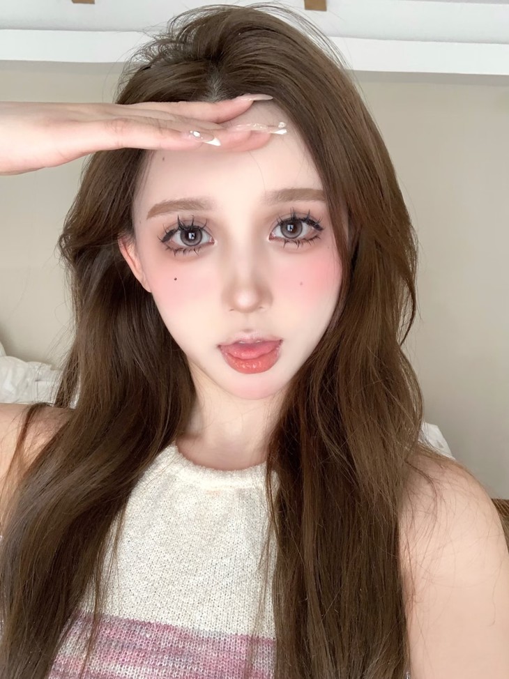 MIMIPARK美瞳 半年抛隐形眼镜 巴斯克玫瑰 14.2mm 1副/2片 左右度数可不同-VVCON美瞳商城10