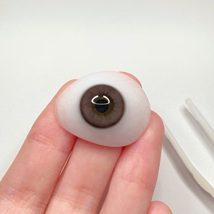 MIMIPARK美瞳 半年抛隐形眼镜 巴斯克玫瑰 14.2mm 1副/2片 左右度数可不同-VVCON美瞳商城6
