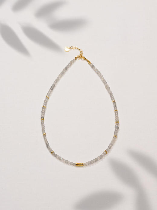 CAPSULE | mini Wild Necklace Labradorite [ 灰白拉长石迷你原石项链  ] 商品图1