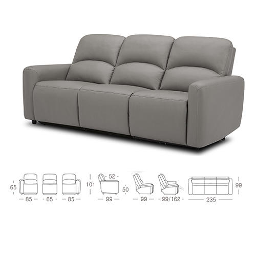 顾家家居整装 软萌 布艺功能沙发 KZ.9003-小乖乖G 商品图3