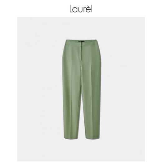 【抗皱纤维】Laurel劳芮 静谧淡绿光感锥形裤 LWL342K08500 商品图0
