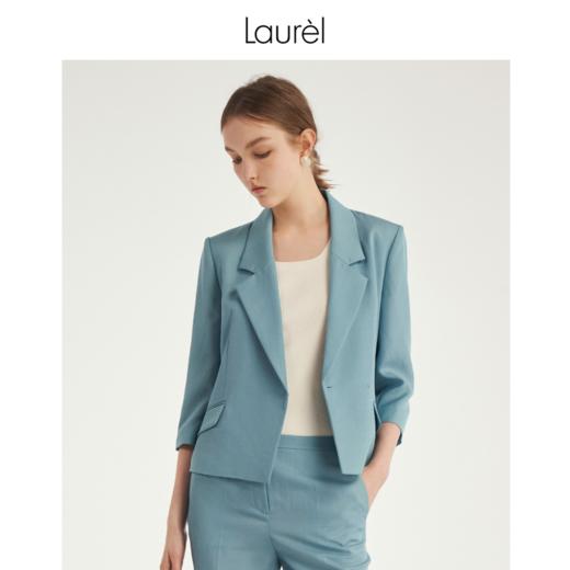 Laurel劳芮 冰石蓝直身西装LWL343T07900 商品图6