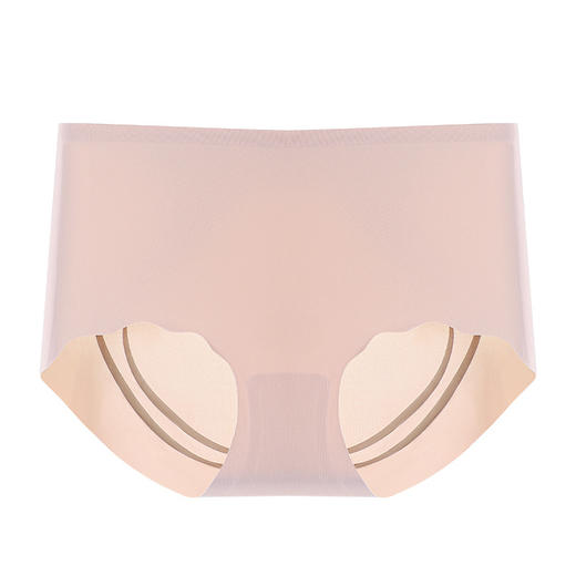 【5条装！提臀蜜桃奶冻裤】轻薄裸感，3D立体包臀，无痕提臀，收腹小肚子，比没穿还要自在！透气孔人棉Yi菌底档，吸湿透气，远离异味瘙痒！产后塑身；冰丝无痕内裤女士三角裤 商品图6