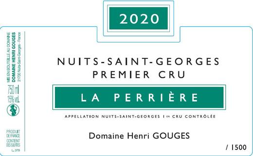 2020 Henri Gouges, La Perrieres Blanc Nuits-St-Georges 1er Cru【闪送】（65折） 商品图0