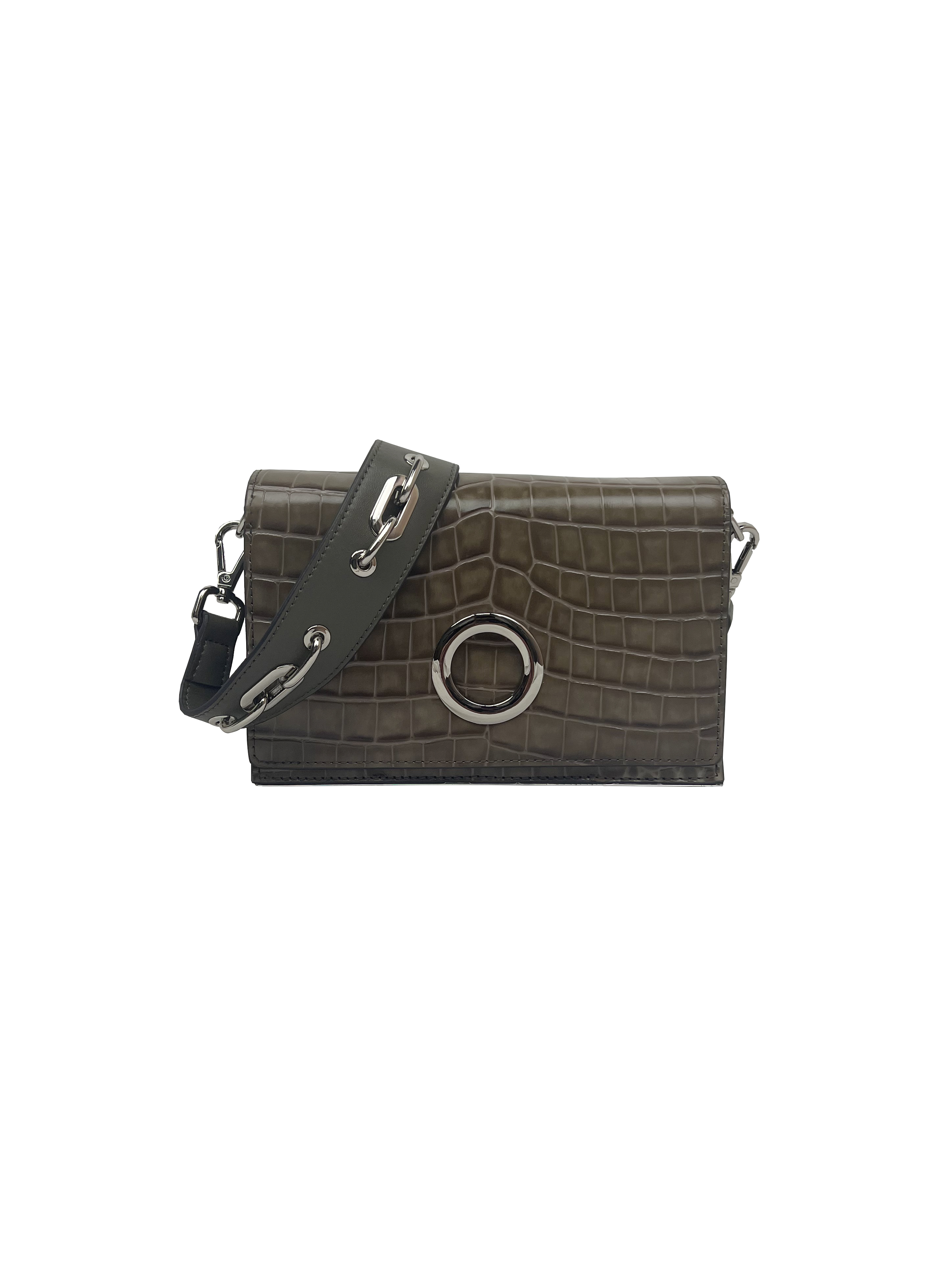 SAFICOO 时尚鳄鱼纹 高级感十足手提女斜挎包