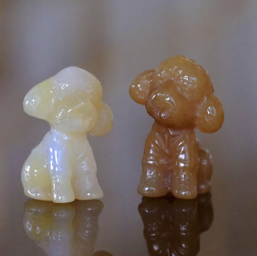 和田玉（糖玉/糖白玉）挂件---泰迪6-8g（糖色随机发货） 商品图2