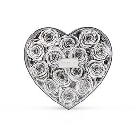 【全世爱-心动】ROSEONLY诺誓  全世爱 心动 心形盒 永生玫瑰 心形盒 蝶恋花 粉白 绿粉 紫粉 蓝粉 心形盒送女友送老婆