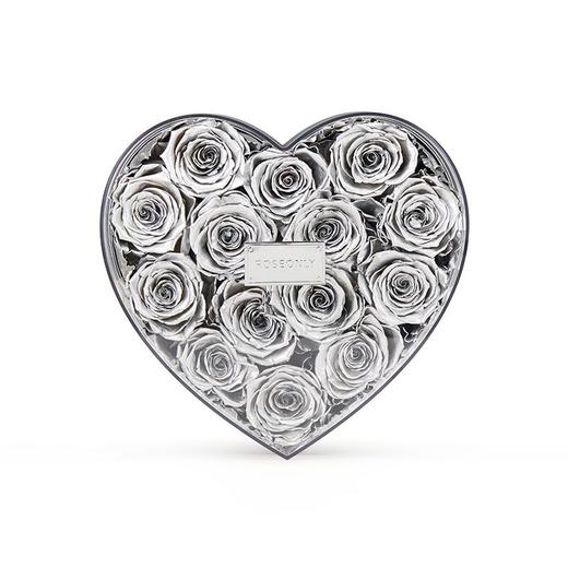 【全世爱-心动】ROSEONLY诺誓  全世爱 心动 心形盒 永生玫瑰 心形盒 蝶恋花 粉白 绿粉 紫粉 蓝粉 心形盒送女友送老婆 商品图0
