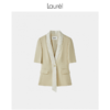 【三醋酸】Laurel劳芮 玉石色丝巾飘带领西装 LWL343T07400 商品缩略图0