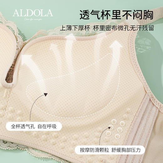 雅黛丽内衣女小胸聚拢显大蕾丝文胸无钢圈收副乳防下垂美背女胸罩 商品图2