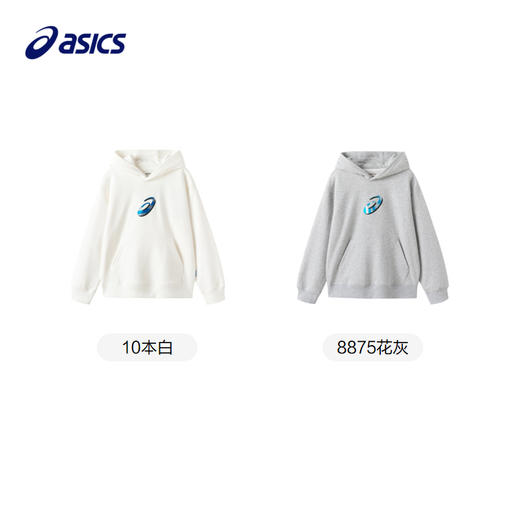 ASICS/亚瑟士童装2023年秋季款男女儿童运动休闲连帽长袖卫衣T恤 商品图4