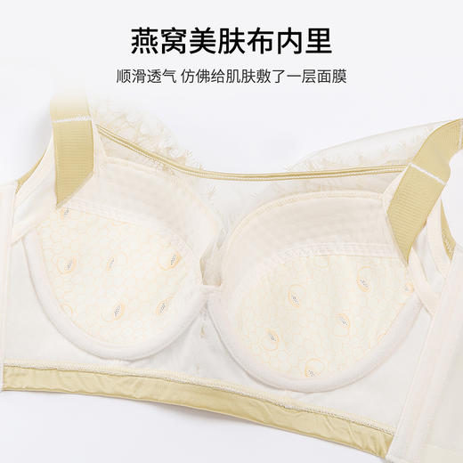 【B-D全罩杯】熳洁儿 内衣女大胸显小睫毛蕾丝文胸轻薄透气聚拢防下垂23261551 商品图4