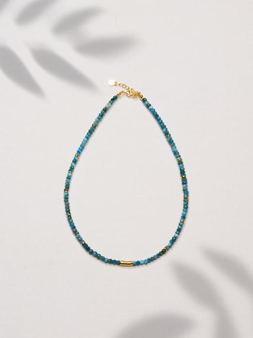 CAPSULE | mini Wild Necklace Apatite [ 水蓝色磷灰石迷你原石项链  ] 商品图2